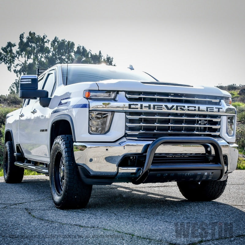 Westin 2020 Chevy Silverado 2500/3500 E-Series Bull Bar - Black Westin