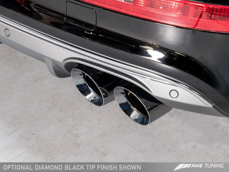 AWE Tuning Audi 8R SQ5 Touring Edition Exhaust - Quad Outlet Diamond Black Tips - eliteracefab.com