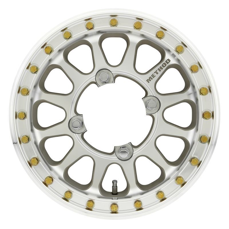 Method Race Wheels MR401-R UTV Beadlock, 15x5, 2.5+2.5/0mm Offset, 4x156, 127mm Centerbore, Raw Machined, w/ BH-H24100 - eliteracefab.com