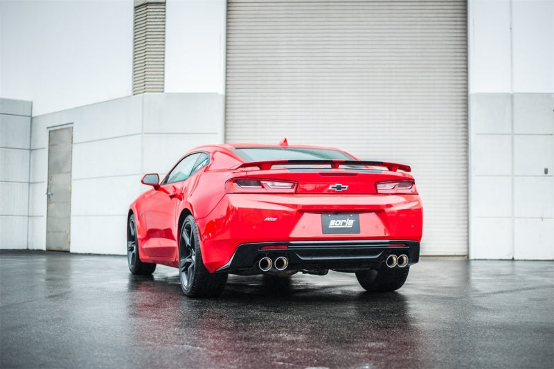 Borla 16 Chevy Camaro SS 6.2L w/ Dual NPP Atak Quad RD RL Tips Dual Exit Rear Section Exhaust - eliteracefab.com