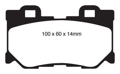 EBC 08-15 Infiniti G37 3.7 Greenstuff Rear Brake Pads - eliteracefab.com