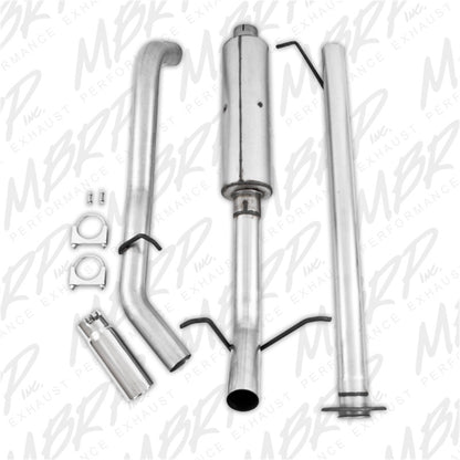 MBRP 2007-2008 Chev/GMC 1500 (Next Gen.) CC EC 66 bed 4.8/5.3L Cat Back Single Side - eliteracefab.com