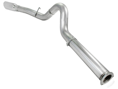 aFe Atlas 5in DPF-Back Aluminized Steel Exh Sys, Ford Diesel Trucks 11-14 v8-6.7L (td) Polished tip aFe