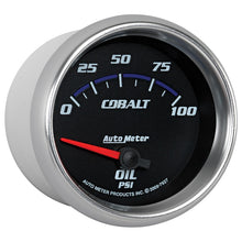 Load image into Gallery viewer, Autometer Cobalt 66.7mm 0-100 PSI Oil Pressure Gauge