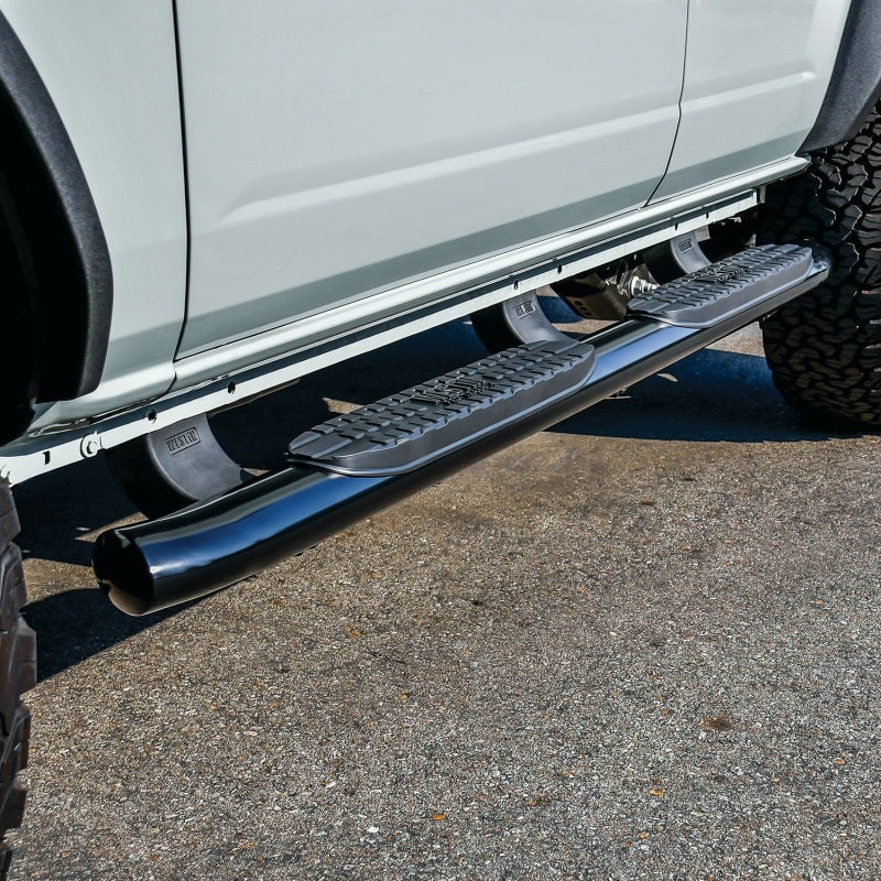 Westin 21-22 Ford Bronco (4-Door) PRO TRAXX 4 Oval Nerf Step Bars - Textured Black - eliteracefab.com