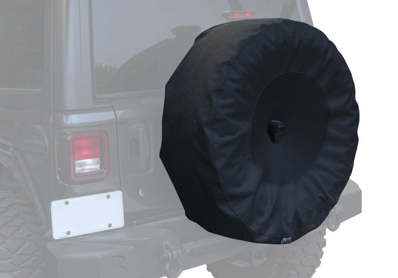 Rampage 2018-2019 Jeep Wrangler(JL) Sport 2-Door Tire Cover w/Cam Slot 33in -35in - Black - eliteracefab.com