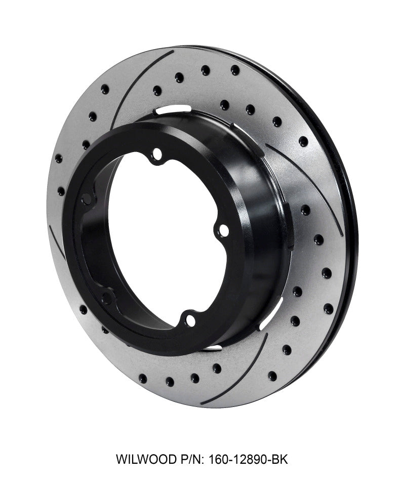 Wilwood Rotor-1.91in Offset-SRP-BLK-Drill-RH 12.19 x .810 - 5 x 5.75in Floater Wilwood