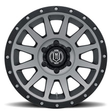 Load image into Gallery viewer, ICON Compression 17x8.5 5x5 -6mm Offset 4.5in BS 71.5mm Bore Titanium Wheel - eliteracefab.com