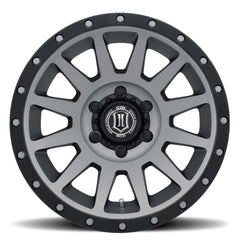 ICON Compression 18x9 5x150 25mm Offset 6in BS Titanium Wheel - eliteracefab.com
