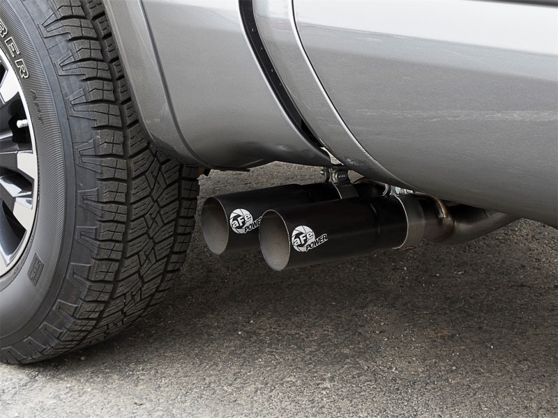 aFe POWER Rebel Series 2-1/2in 409 SS Cat Back Exhaust w/ Black Tips 16-17 Nissan Titan V8 5.6L - eliteracefab.com