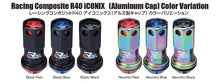 Load image into Gallery viewer, Project Kics 12x1.50 R40 Iconix Lock &amp; Lug Nuts - Neo Chrome w/Black Seat w/o Cap (16+4 Locks)