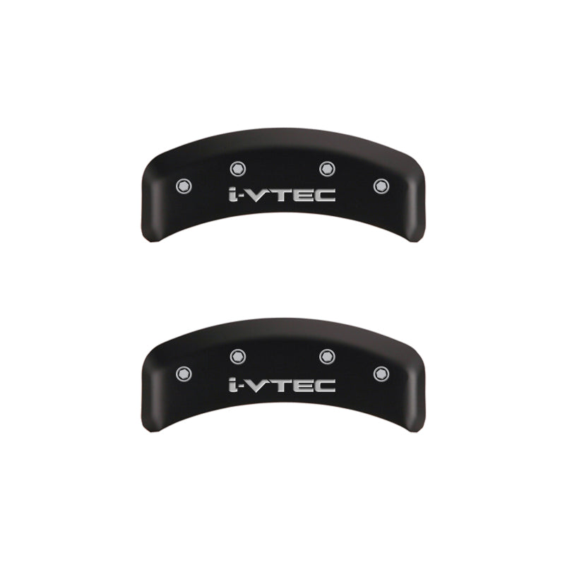 MGP 4 Caliper Covers Engraved Front & Rear i-Vtec Red finish silver ch MGP
