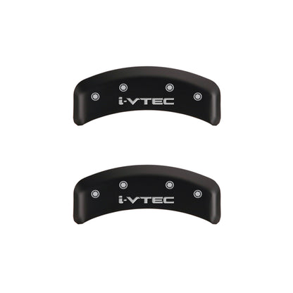 MGP 4 Caliper Covers Engraved Front & Rear i-Vtec Red finish silver ch MGP