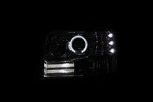 Load image into Gallery viewer, ANZO USA Ford F-150 / F-250 F-350 Projector Headlights W/ Halo Chrome W/ Side Markers &amp; Parking Lights; 1992-1996 - eliteracefab.com