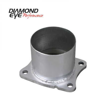 Diamond Eye ADAPTER 4-BOLT FLANGE 4in INNER DIA CLAMP-ON AL: 01-05 CHEVY/GMC 6.6L 2500/3500 CHV-FBA Diamond Eye Performance