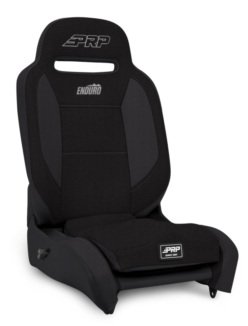 PRP Enduro Elite Reclining Suspension Seat (Driver Side) - All Black - eliteracefab.com