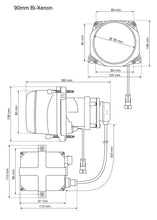 Load image into Gallery viewer, Hella 90MM Bi-Xenon High/Low Beam Module Head Lamp - eliteracefab.com