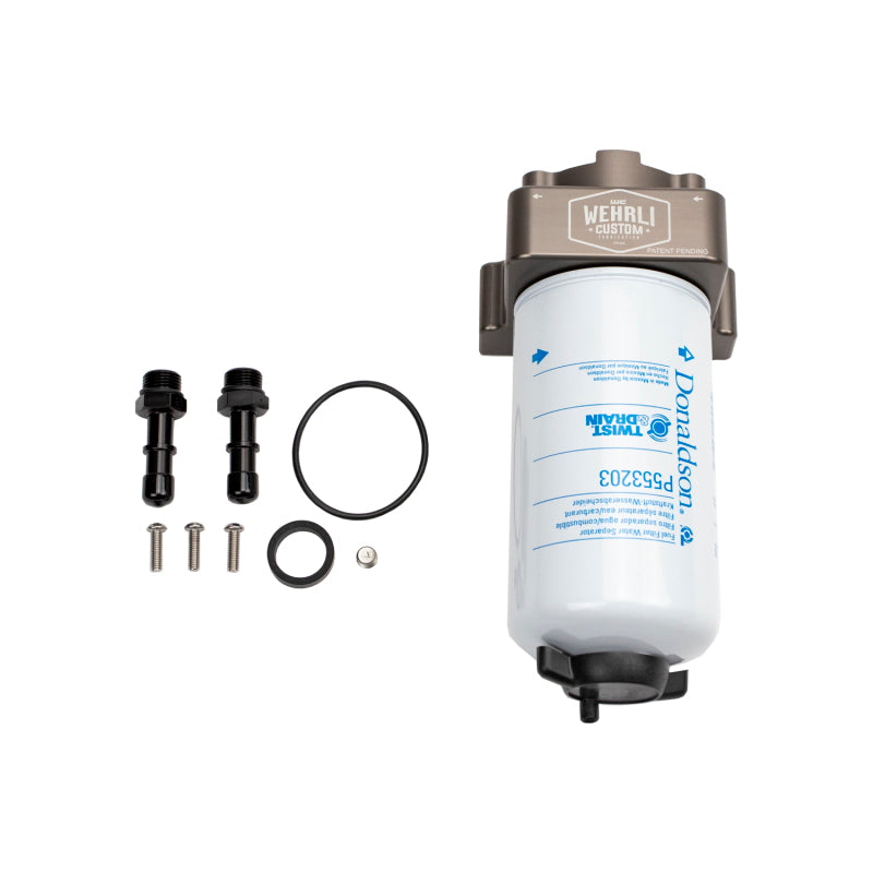 Wehrli 17-19 Duramax L5P / 2020+ L5P Duramax Long Bed Fuel Filter Housing Kit - eliteracefab.com