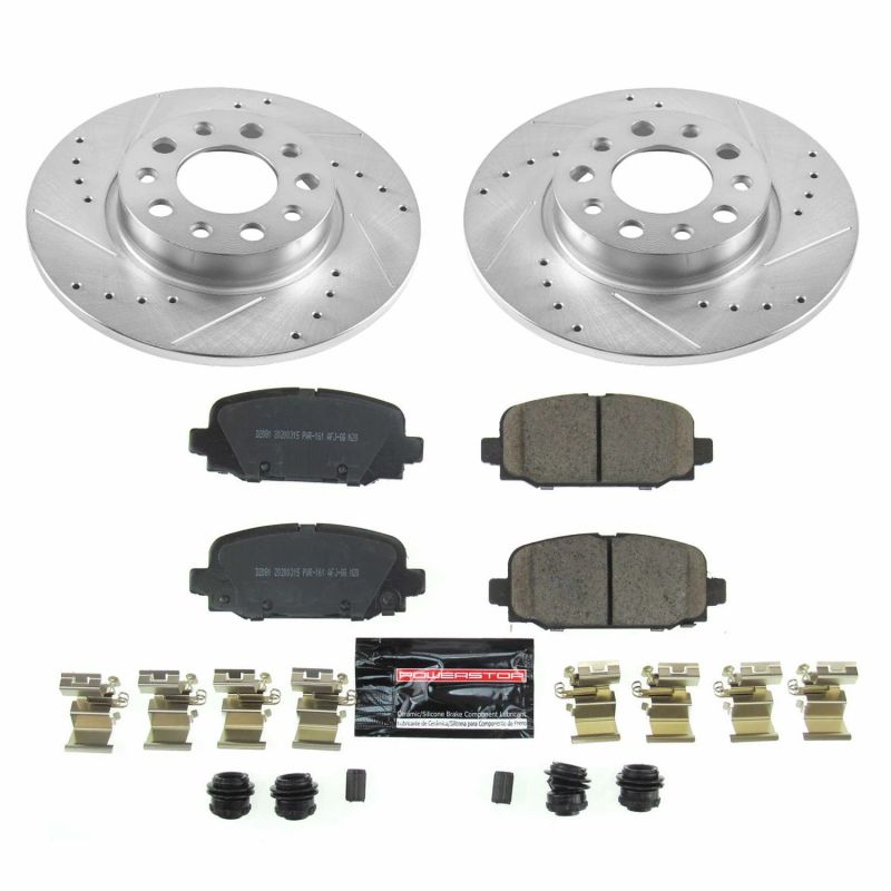 Power Stop 17-19 Jeep Compass Rear Z23 Evolution Sport Brake Kit - eliteracefab.com