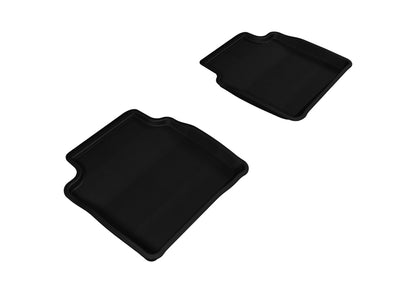 3D MAXpider L1CH04821509 2008-2012 Chevrolet Malibu Kagu 2nd Row Floormats - Black