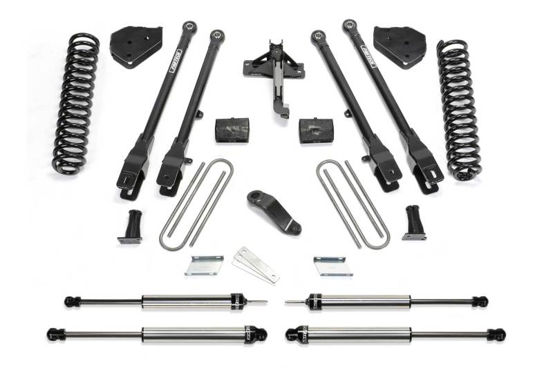 Fabtech 17-21 Ford F250/F350 4WD Diesel 4in 4Link Sys w/Coils & Dlss Shks - eliteracefab.com