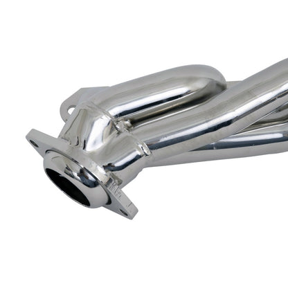 BBK 87-95 Ford F150 Truck 5.0 302 Shorty Unequal Length Exhaust Headers - 1-5/8 Chrome - eliteracefab.com