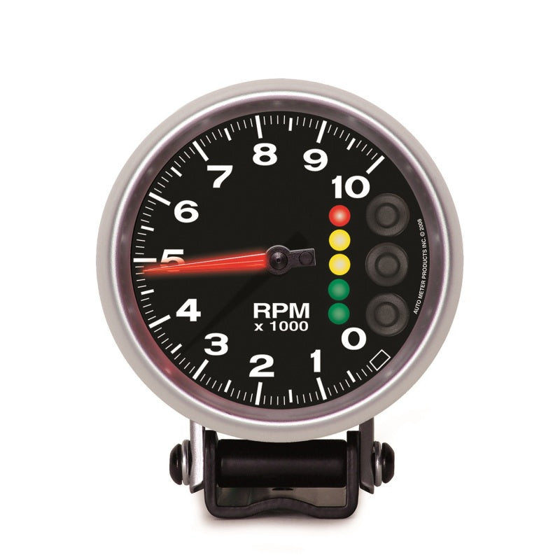 Autometer Elite 3 3/4inch 10K RPM Tachometer w/ Pit Road Speed Lights and Peak Memory 6606-05705
