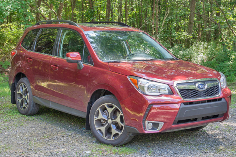 Rally Armor UR Mudflaps Black Urethane Red Logo 2014-2017 Forester - eliteracefab.com