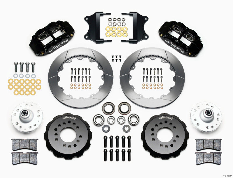 Wilwood Narrow Superlite 6R Front Hub Kit 12.88in Heidts Tri -5 2 inch Drop Spindle Wilwood