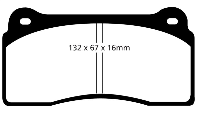 EBC 99-03 Aston Martin DB7 5.9 Redstuff Front Brake Pads - eliteracefab.com