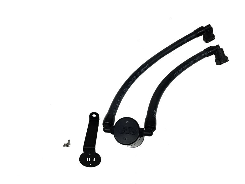 J&L 15-19 Ford Edge Sport/ST Passenger Side Oil Separator 3.0 - Black Anodized - eliteracefab.com