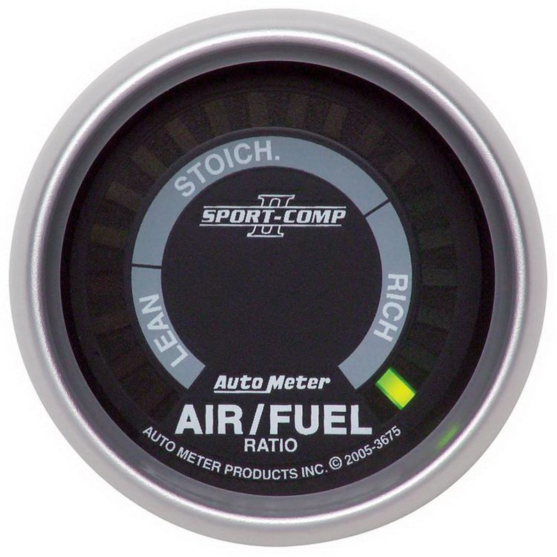 Autometer Sport-Comp II 52mm Lean-Rich Digital Air/Fuel Ratio Narrowband Gauge 3675