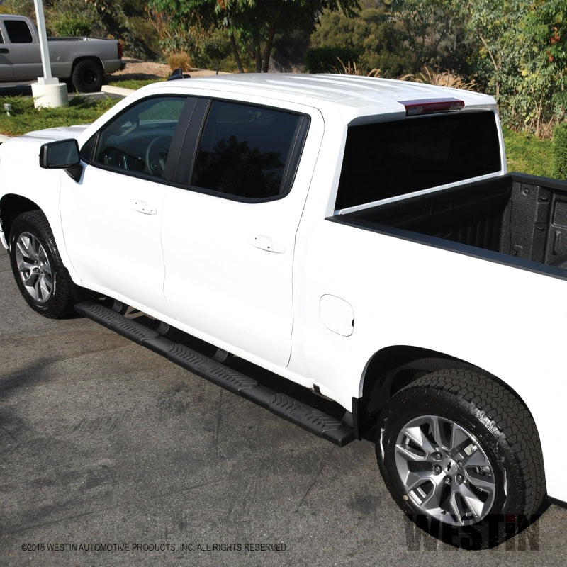 Westin 2019 Chevrolet Silverado/Sierra 1500 Crew Cab (5.5ft) R5 Modular Nerf Step Bars - Black - eliteracefab.com