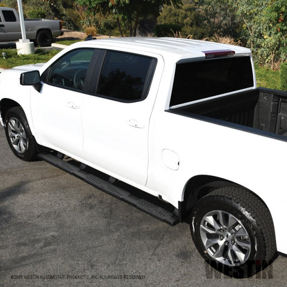Westin 2019 Chevrolet Silverado/Sierra 1500 Crew Cab (5.5ft) R5 Modular Nerf Step Bars - Black - eliteracefab.com