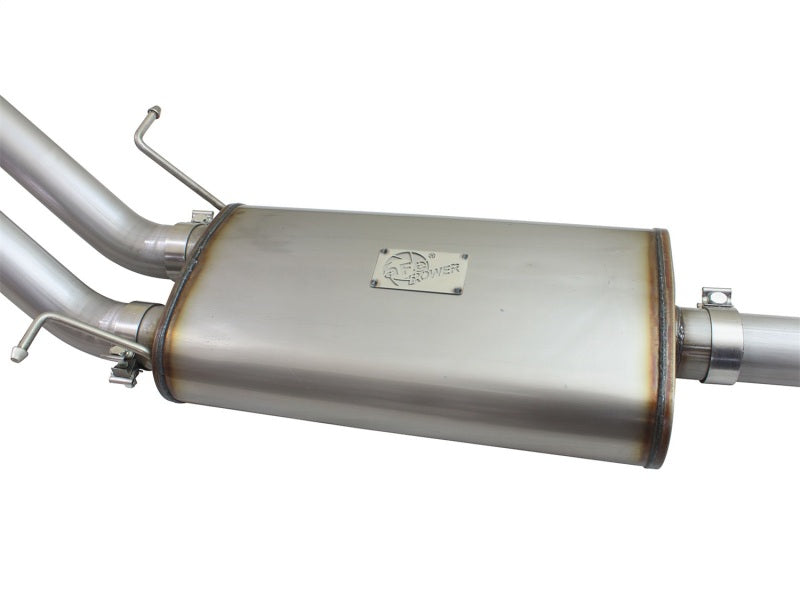 aFe Mach Force-XP Exhaust 3in Cat-Back SS 14-15 GM 1500 Trucks 4.3L/5.3L Dual Split w/ Polished Tip aFe