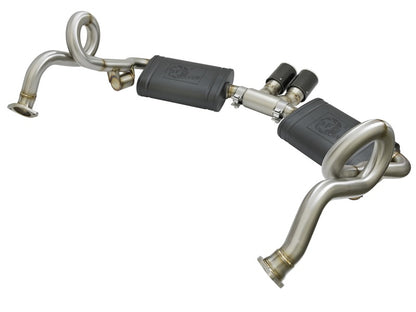 aFe MACHForce-Xp 2in 304 SS Cat-Back Exhaust w/Carbon Fiber Tips 13-16 Porsche Boxster 2.7L/3.4L aFe