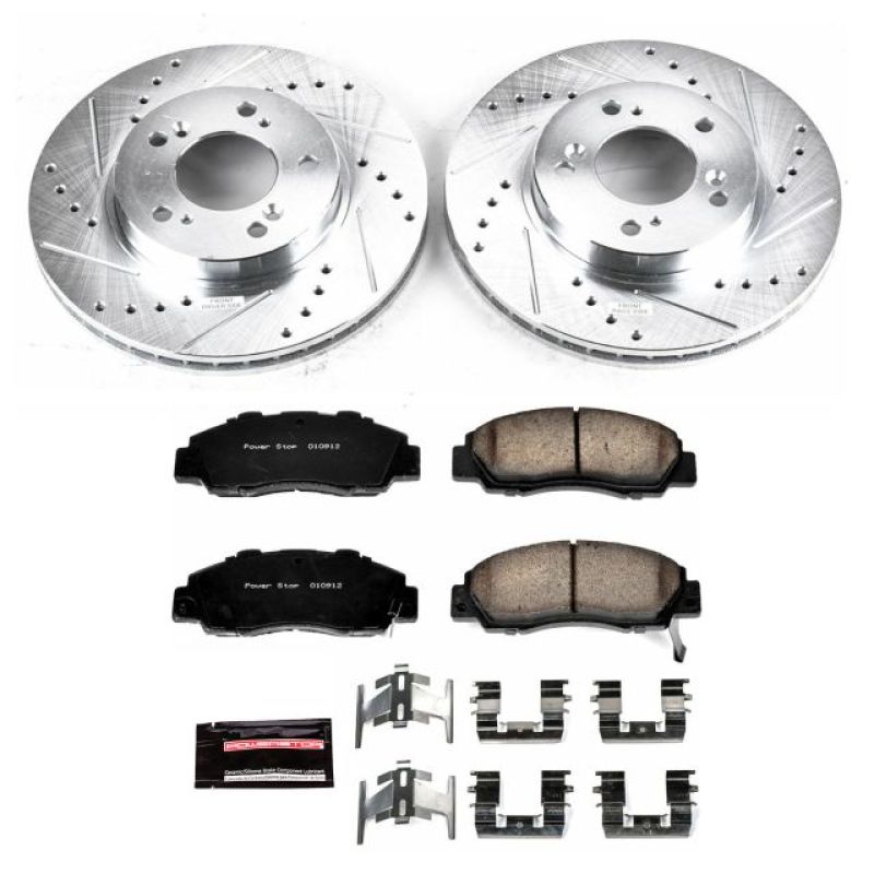 Power Stop 97-01 Acura Integra Front Z23 Evolution Sport Brake Kit - eliteracefab.com