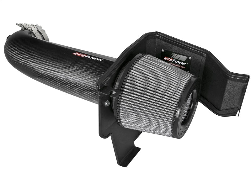 aFe POWER Magnum FORCE Carbon Fiber Stage 2 Track Series Pro Dry S CAIS - 11-18 Dodge Challenger V8 - eliteracefab.com