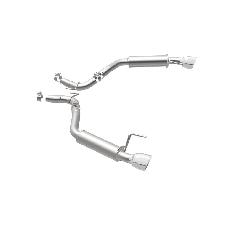 MagnaFlow Axle Back, SS, 2.5in, Competition, Dual Split Polish 4.5in Tip 2015 Ford Mustang Ecoboost Magnaflow