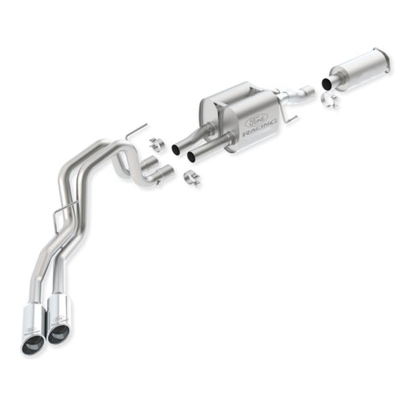 Ford Racing 2011-2014 F-150 SVT Raptor 6.2L Cat-Back Touring Exhaust System 145-inch WB - eliteracefab.com