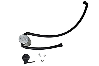 J&L 20-21 Chevrolet Corvette 6.2L LT2 Targa Top Passenger Side Oil Separator 3.0 - Clear Anodized - eliteracefab.com
