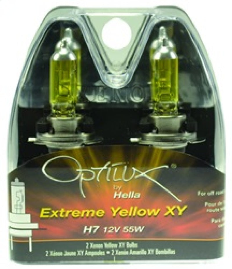 Hella Optilux H7 12V/55W XY Xenon Yellow Bulb - eliteracefab.com