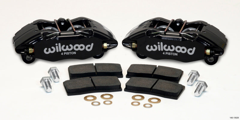 Wilwood DPHA Front Caliper & Pad Kit Black Honda / Acura w/ 262mm OE Rotor - eliteracefab.com