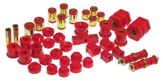 Prothane Total Vehicle Suspension Bushing Kit for 1999–2000 Honda Civic Si w/o Upper C-Arm Bushings, Red – 8-2016