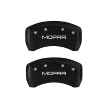 Load image into Gallery viewer, MGP 4 Caliper Covers Engraved Front &amp; Rear MOPAR Red finish silver ch - eliteracefab.com