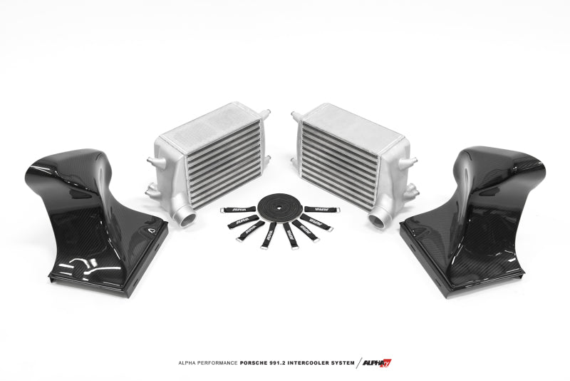 AMS Performance Alpha Performance Intercooler Kit with Carbon Fiber Shrouds Porsche 991.2 Carrera 17-19 - eliteracefab.com