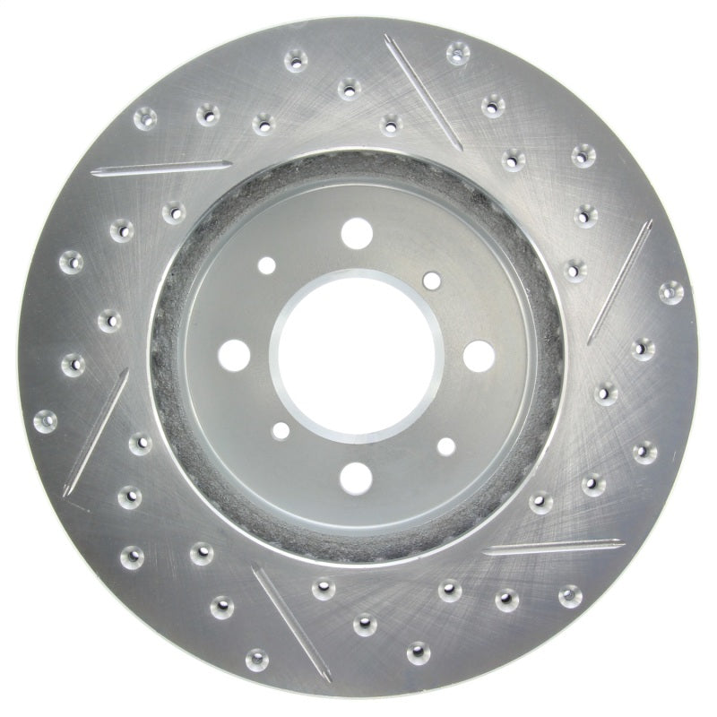 StopTech Select Sport 90-01 Acura Integra (exc. Type R) Slotted and Drilled Right Front Rotor - eliteracefab.com