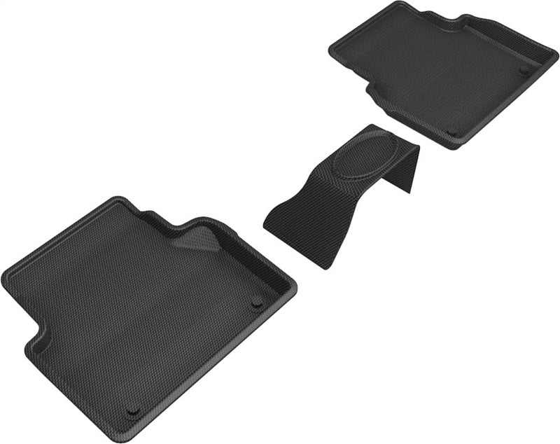 3D MAXpider L1AD05421509 19-23 Audi A6/A7 / 21-24 RS6/RS7 Kagu 2nd Row Floormats - Black