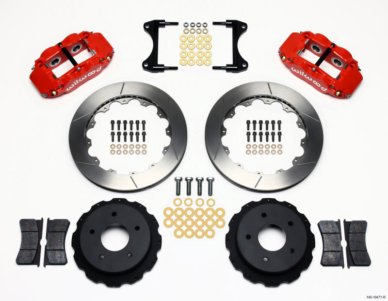Wilwood Narrow Superlite 4R Rear Kit 12.88in Red 65-82 Corvette C2/C3 Wilwood