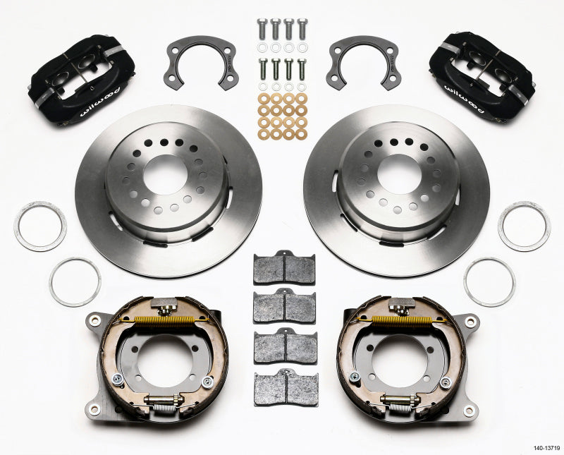 Wilwood Forged Dynalite P/S Park Brake Kit Ford 8.8 Special w/2.50in Offset-5 Lug Wilwood